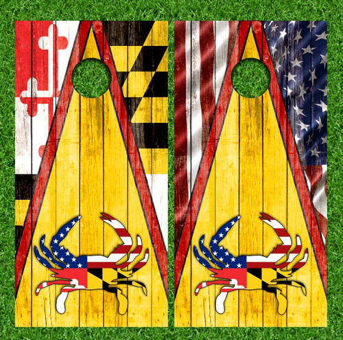 Mike Hopkins' Custom Cornhole Wraps - Set of 2 (Design #2)