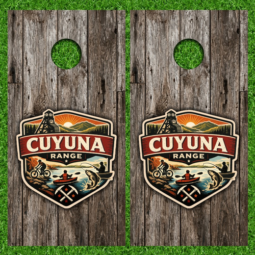 Cuyuna Range Cornhole Wraps - Set of 2