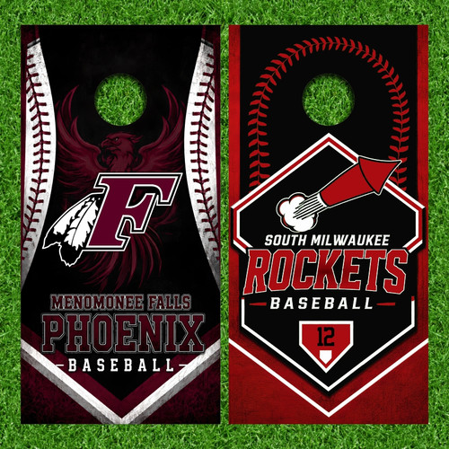 Joseph Rychecky's Custom Cornhole Wraps - Set of 2 (Design #12)