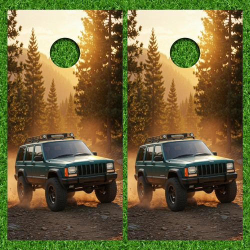 Jeep Version 9 Cornhole Wraps - Set of 2