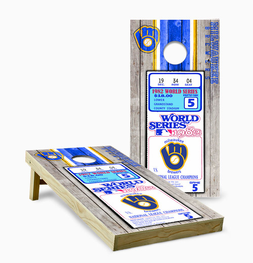 Milwaukee Brewers Version 8 Cornhole Set with Bags