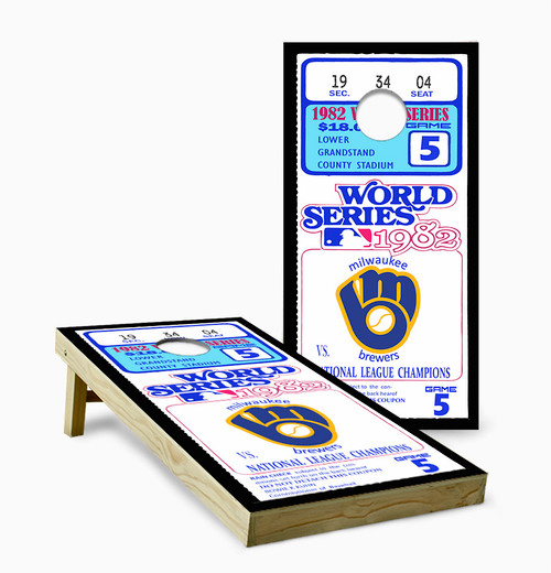 Milwaukee Brewers Version 9 Cornhole Set with Bags