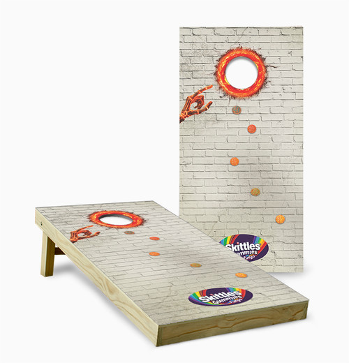 Skittles Gummies Cornhole Set with Bags