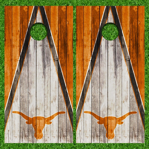 Texas Longhorns Version 11 Cornhole Wraps - Set of 2