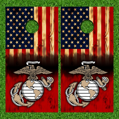 Dennis S.' Custom Cornhole Wraps - Set of 2