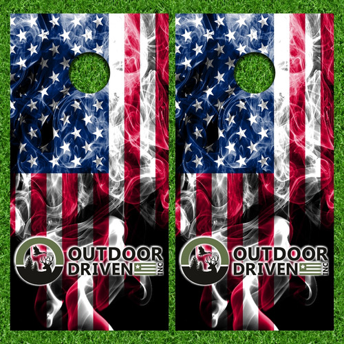 Travis Aeder's Custom Cornhole Wraps - Set of 2 (Design #2)