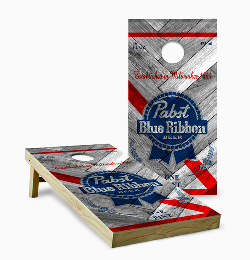 Pabst Blue Ribbon Version 8 Cornhole Set with Bags