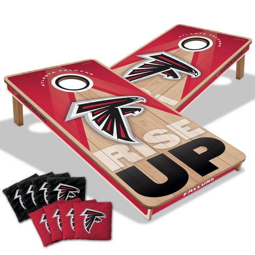 Atlanta Falcons Slogan Series Cornhole Set with Team Bags