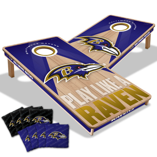Baltimore Ravens Slogan Series Cornhole Set with Team Bags