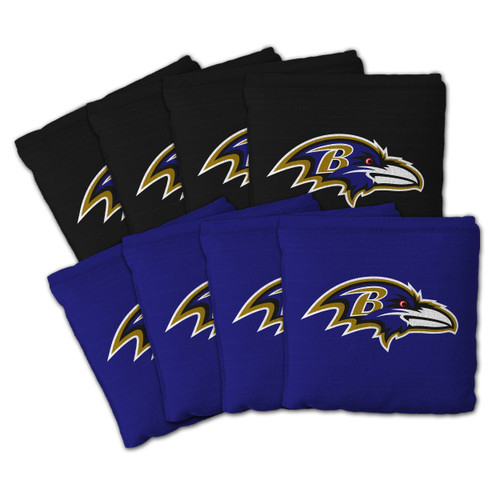 Baltimore Ravens Dual-Sided All-Weather Cornhole Bags – Set of 8