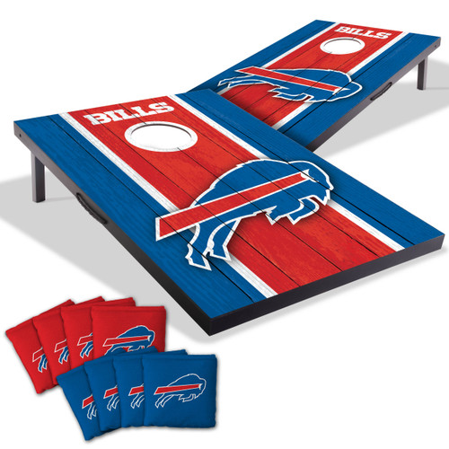  Buffalo Bills MDF Tailgate Cornhole Set with Team Bags