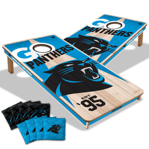 Carolina Panthers Cornhole Set with Team Bags