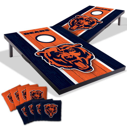 Chicago Bears MDF Tailgate Cornhole Set with Team Bags