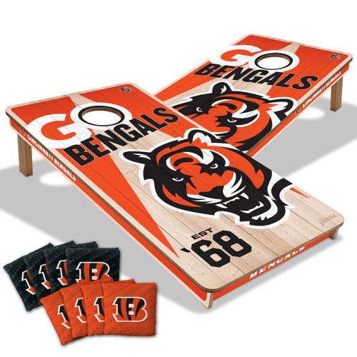 Cincinnati Bengals Cornhole Set with Team Bags