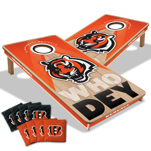 Cincinnati Bengals Slogan Series Cornhole Set with Team Bags