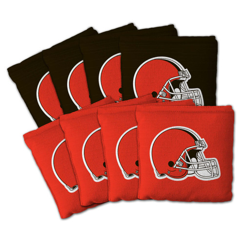 Cleveland Browns Dual-Sided All-Weather Cornhole Bags – Set of 8