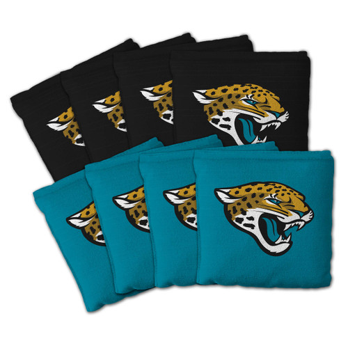 Jacksonville Jaguars Dual-Sided All-Weather Cornhole Bags – Set of 8