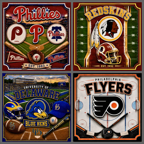 Jamie Rau's Custom Wraps - Set of 4 (Each Measuring 32"x32")