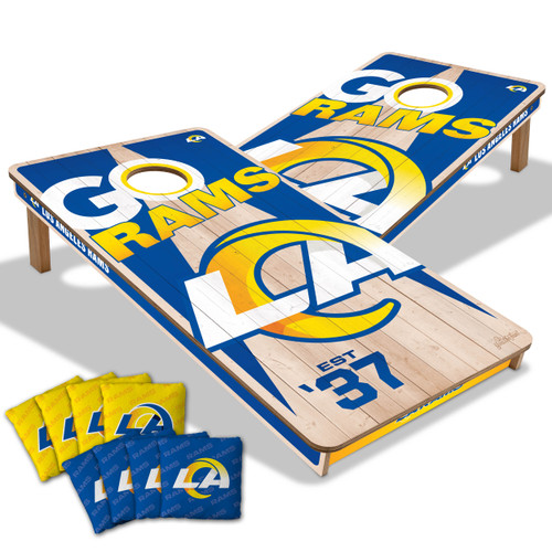 Los Angeles Rams Cornhole Set with Team Bags