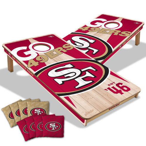 San Francisco 49ers Cornhole Set with Team Bags