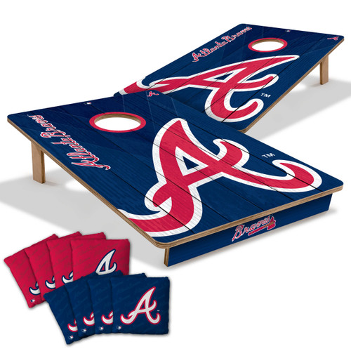 Atlanta Braves Tailgate Cornhole Set with Team Bags