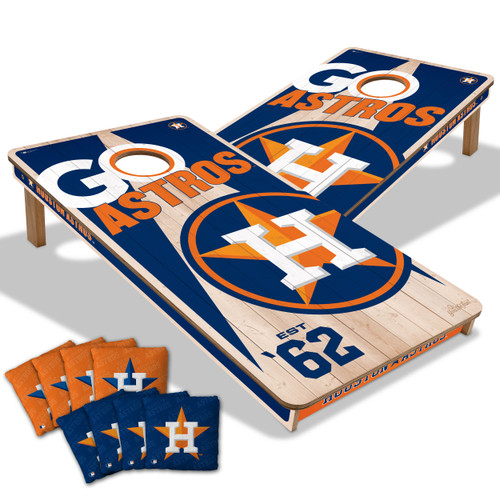 Houston Astros Cornhole Set with Team Bags
