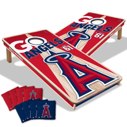 Los Angeles Angels Cornhole Set with Team Bags