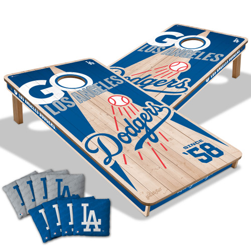 Los Angeles Dodgers Cornhole Set with Team Bags