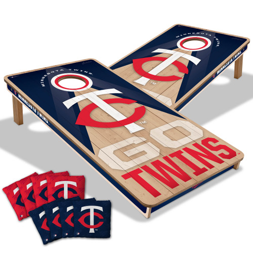 Minnesota Twins Slogan Series Cornhole Set with Team Bags