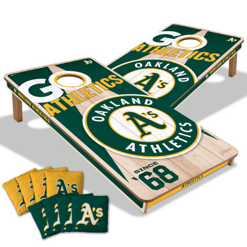 Oakland Athletics Cornhole Set with Team Bags