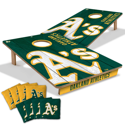 Oakland Athletics Tailgate Cornhole Set with Team Bags