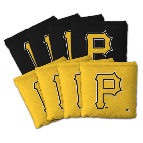 Pittsburgh Pirates Dual-Sided All-Weather Cornhole Bags – Set of 8