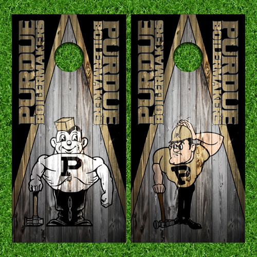 Purdue Boilermakers Version 9 Cornhole Wraps - Set of 2