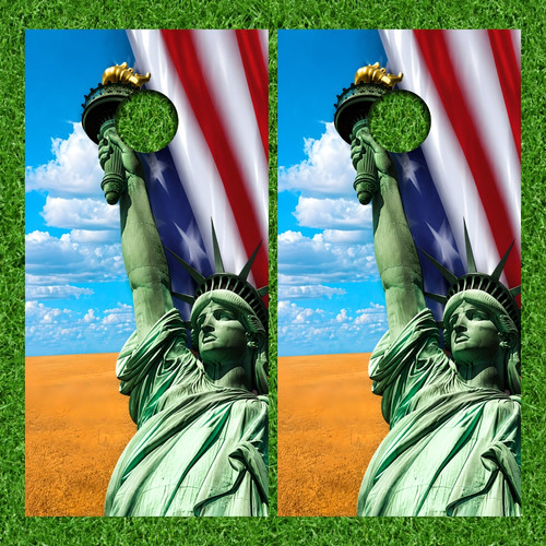 Liberty Cornhole Wraps - Set of 2
