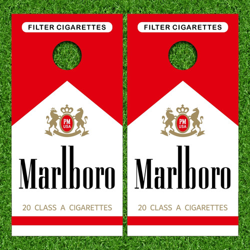 Marlboro Cornhole Wraps - Set of 2