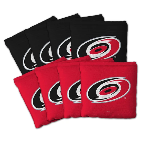 Carolina Hurricanes Dual-Sided All-Weather Cornhole Bags – Set of 8