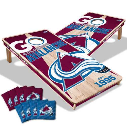 Colorado Avalanche Cornhole Set with Team Bags