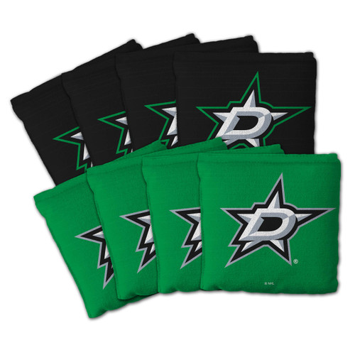 Dallas Stars Dual-Sided All-Weather Cornhole Bags – Set of 8