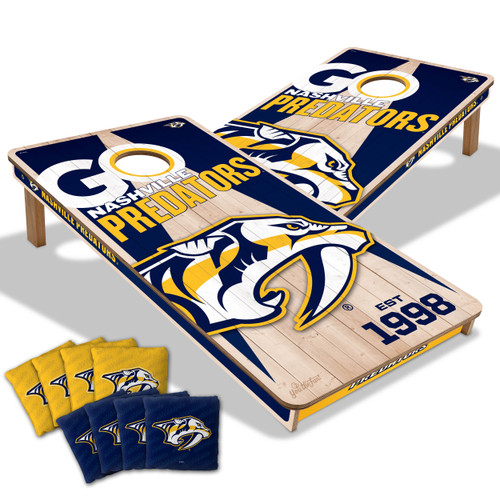Nashville Predators Cornhole Set with Team Bags