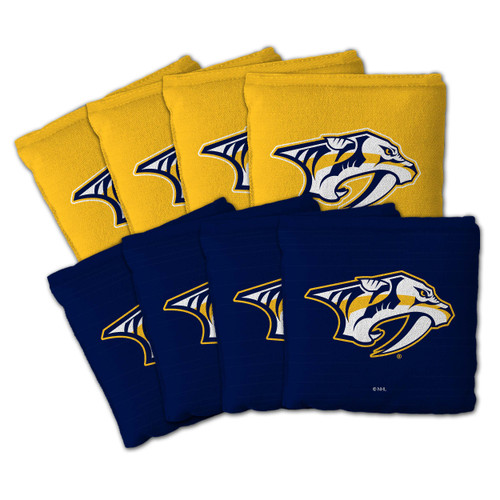 Nashville Predators Dual-Sided All-Weather Cornhole Bags – Set of 8