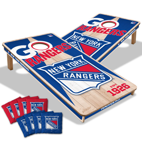 New York Rangers Cornhole Set with Team Bags