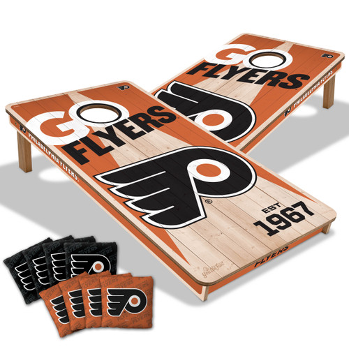 Philadelphia Flyers Cornhole Set with Team Bags