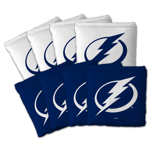 Tampa Bay Lightning Dual-Sided All-Weather Cornhole Bags – Set of 8