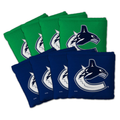 Vancouver Canucks Dual-Sided All-Weather Cornhole Bags – Set of 8