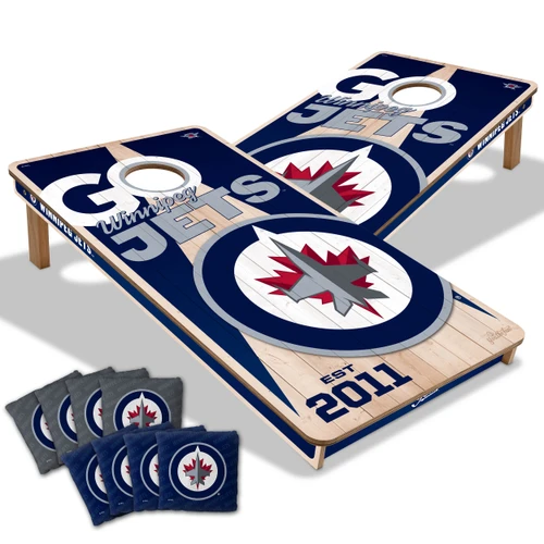Winnipeg Jets Cornhole Set with Team Bags