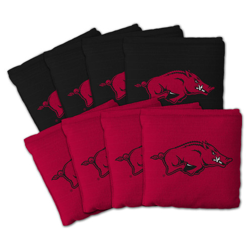 Arkansas Razorbacks Dual-Sided All-Weather Cornhole Bags – Set of 8