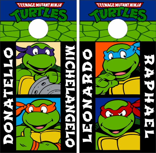 Ninja Turtles Cornhole Wraps - Set of 2