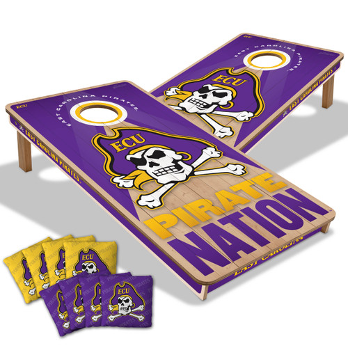 East Carolina Pirates Slogan Series Cornhole Set with Team Bags