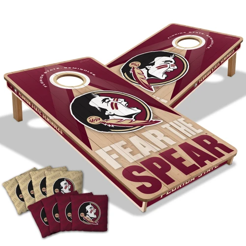 Florida State Seminoles Slogan Series Cornhole Set with Team Bags