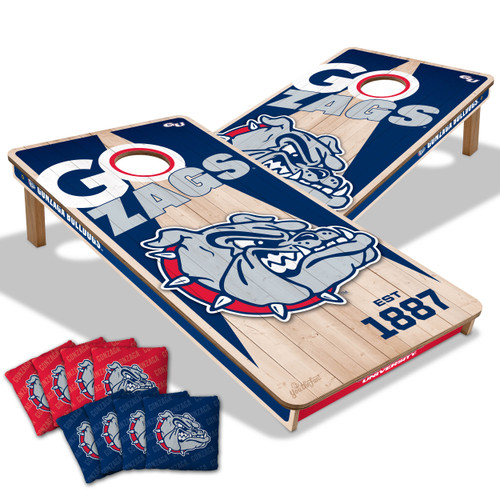 Gonzaga Bulldogs Cornhole Set with Team Bags
